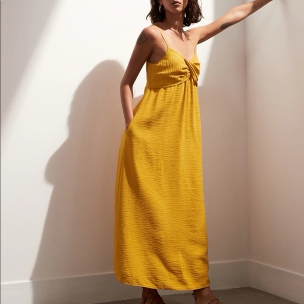 Banana Republic Mustard Maxi Dress